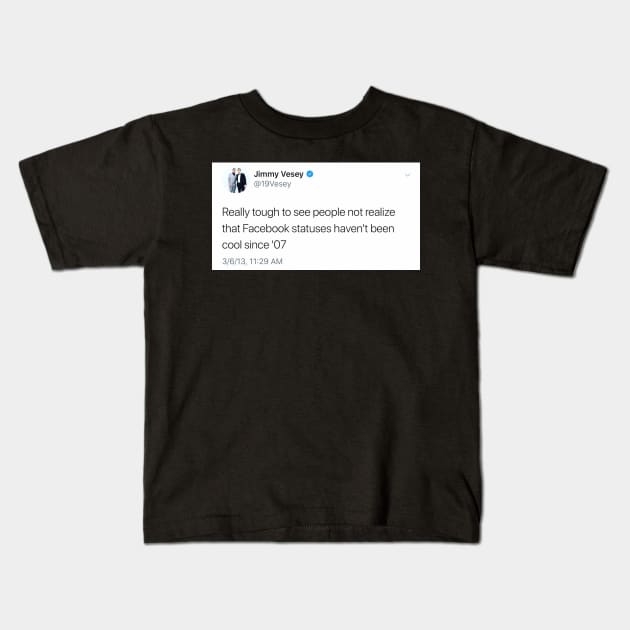 jimmy vesey tweet Kids T-Shirt by cartershart